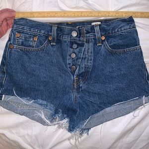 Size 26 Levi Blue Jean Shorts
